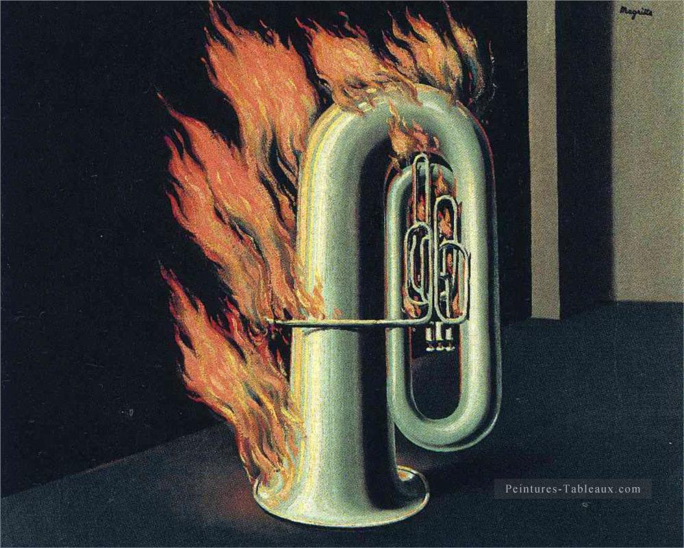 la découverte du feu 1935 René Magritte Peintures à l'huile